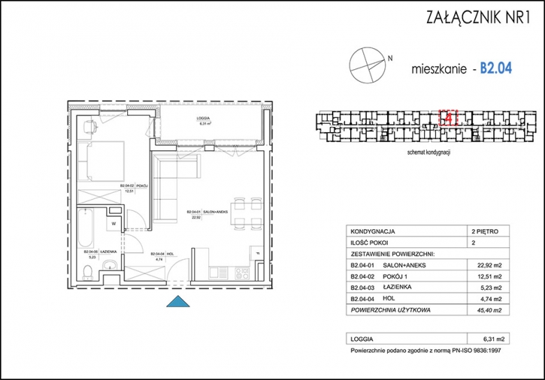 Apartament nr. B2.04